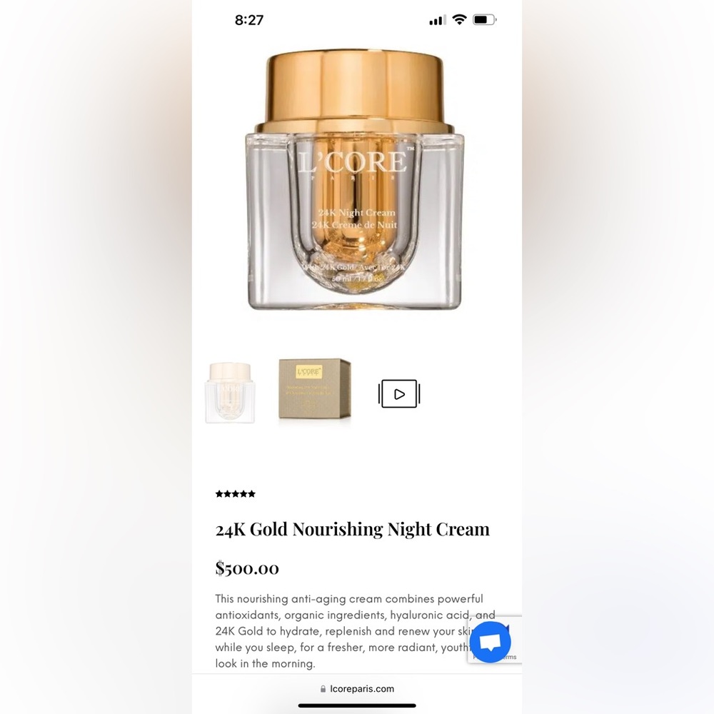 L’CORE 24K Gold Nourishing Eye Cream